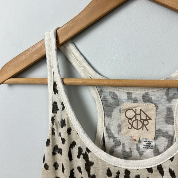 Chaser Racer Back Tank Animal Leopard Cheetah Print Maxine Sz S - Picture 6 of 9